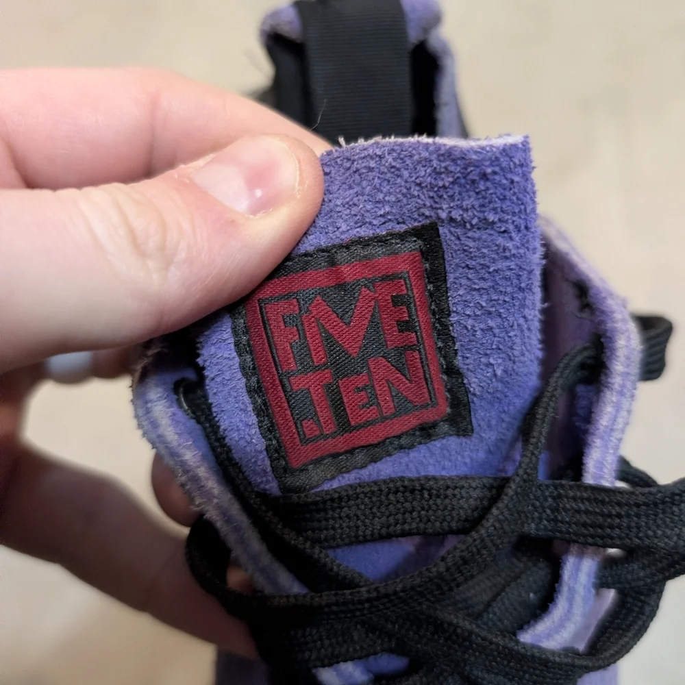 5 10 Stealth C4 Climbing Shoes Faded Purple Men's 7.5 Lace Up - Picture 7 of 7